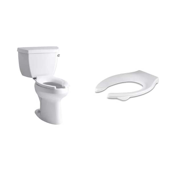 Highline Classic 12 in. Toilet and Stronghold Elongated Toilet Seat Combo (2 Piece)