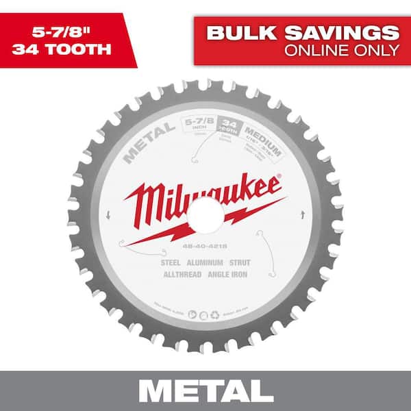 5-7/8 in. x 34 Carbide Teeth Metal Cutting Circular Saw Blade