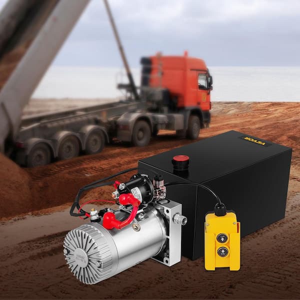12-Volt DC 10 qt. Hydraulic Pump Hydraulic Power Unit Single Acting 3200 PSI Hydraulic Pump Hydraulic Pump