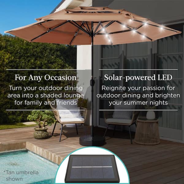 best solar led patio umbrella