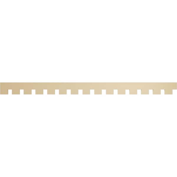 1 in. D x 6 in. W x 90 in. L Primed Polyurethane Panel Moulding