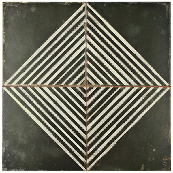 Merola Tile Kings Rombos 9 in. x 9 in. Ceramic Floor and Wall Take Home Tile Sample