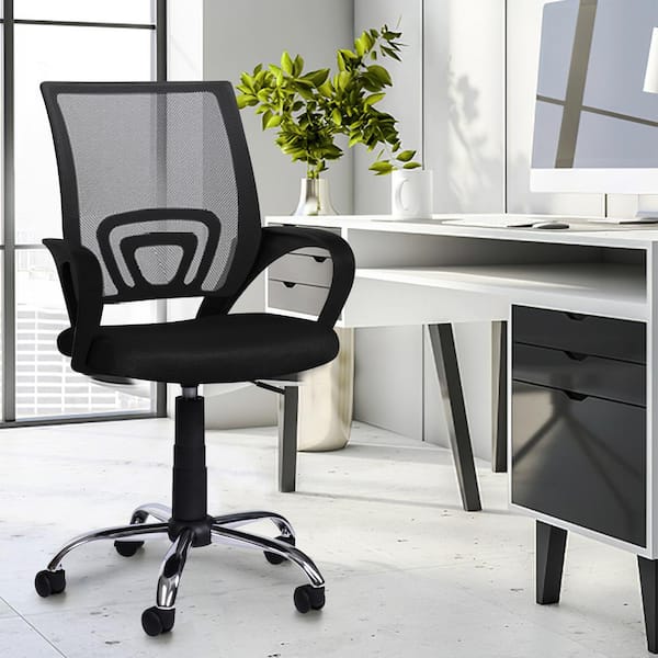Office chair desk chair mesh computer chair with lumbar support armless swivel rolling executive chair for back pain sales