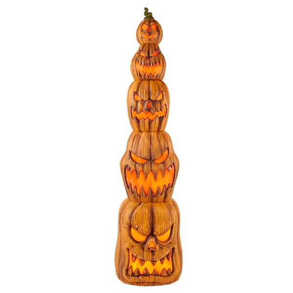 Home Accents Holiday 8.5 ft. GiantSized LED JackOLanterns Stack