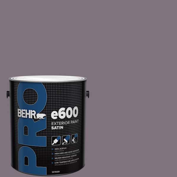 BEHR PRO 1 gal. #N100-5 Plush Velvet Satin Exterior Paint