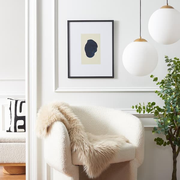 Fairy Fingerprint Framed Mixed Media Abstract Wall Art 4 in. x 19 in.