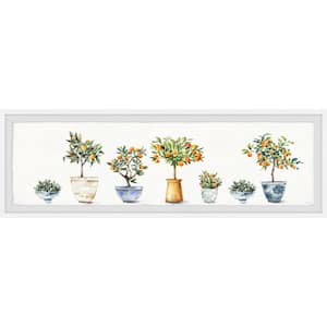 "Container Gardening" by Parvez Taj Framed Nature Art Print 10 in. x 30 in.