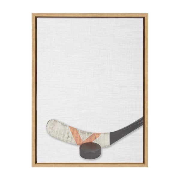DesignOvation Sylvie "Hockey Portrait Color" by Framed Canvas Wall Art