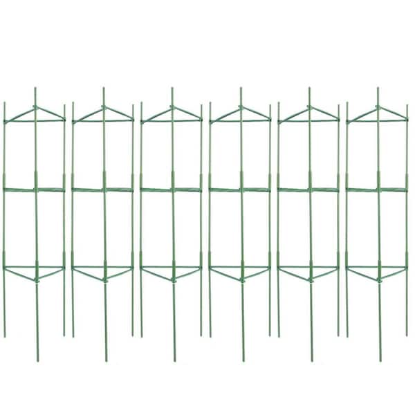 6-Pack 48 in. Tomato Cages for Garden, Stackable Plant Trellis Support Stakes, Tall Plant Support for Vegetables, Flower