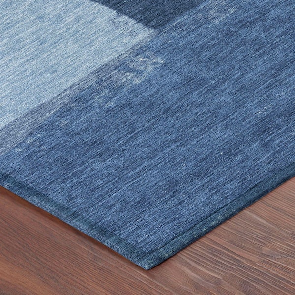 Chantille Machine Washable Indoor/Outdoor Abstract ACN2511 Blue 8 ft. x 10 ft. Area Rug