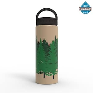 20 oz. Nowhere Bound Sandstone Insulated Stainless Steel Water Bottle with D-Ring Lid