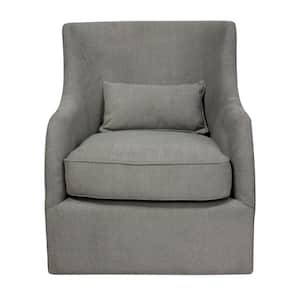Valerie 37 in. Gray Polyester Armchair