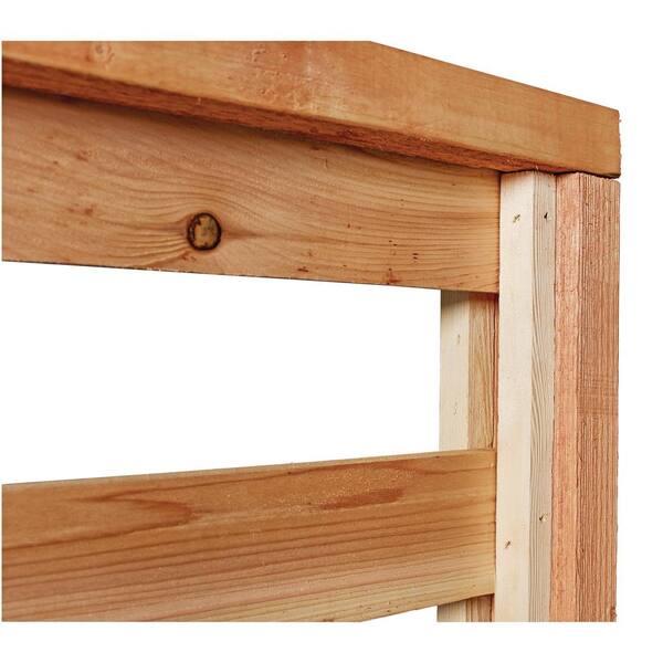 6 ft. x 8 ft. Premium Cedar Top Fence Panel with Stained (SPF