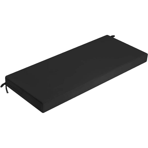 Unbranded 45 x 18 in. Rectangular Outdoor Bench Cushion Black