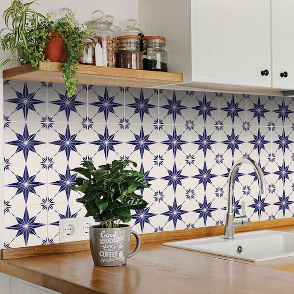 Tile Sticker Kitchen, Bath, Floor, Wall Waterproof & Removable Peel N  Stick: W010beige 