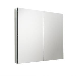 39.50 in. W x 36 in. H x 5 in. D Frameless Recessed or Surface-Mount Bathroom Medicine Cabinet