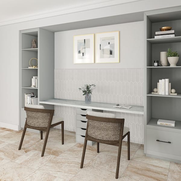 LuxeCraft Desert Gray 3 in. x 12 in. Glazed Ceramic Picket Wall Tile (8.8 sq. ft./Case)