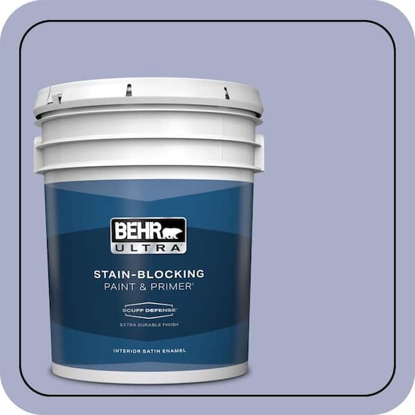 BEHR ULTRA 5 gal. #S540-3 Meadow Phlox Extra Durable Satin Enamel Interior Paint & Primer