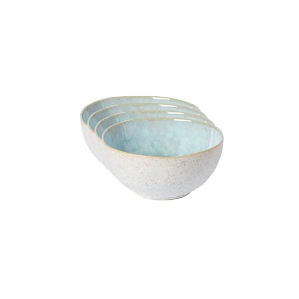CASAFINA Eivissa 23 fl. oz. Sea Blue Stoneware Cereal Bowl (Set of 4)