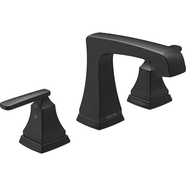 Delta Ashlyn 8 in. Widespread 2-Handle Bathroom Faucet in Matte Black