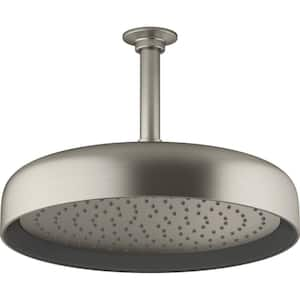 Statement 1-Spray Patterns with 1.75 GPM 10 in. Wall Mount Fixed Shower Head in Vibrant Brushed Nickel