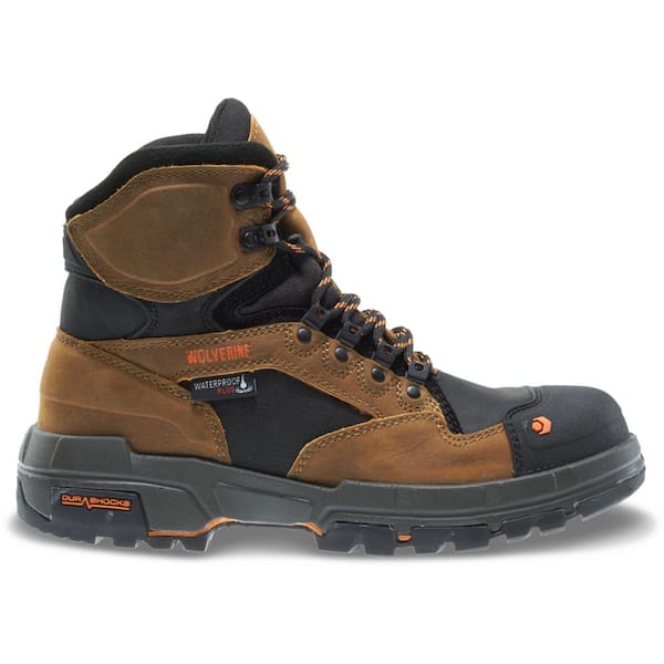 Wolverine Men's Legend Waterproof 6'' Work Boots - Composite Toe - Tan Size 9.5(M)