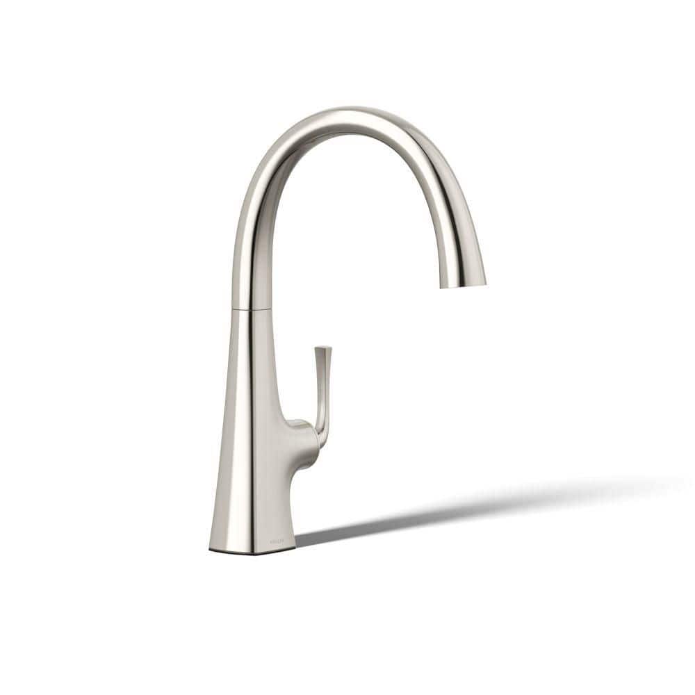 KOHLER Graze Single Handle Bar Faucet In Vibrant Polished Nickel 22065 ...