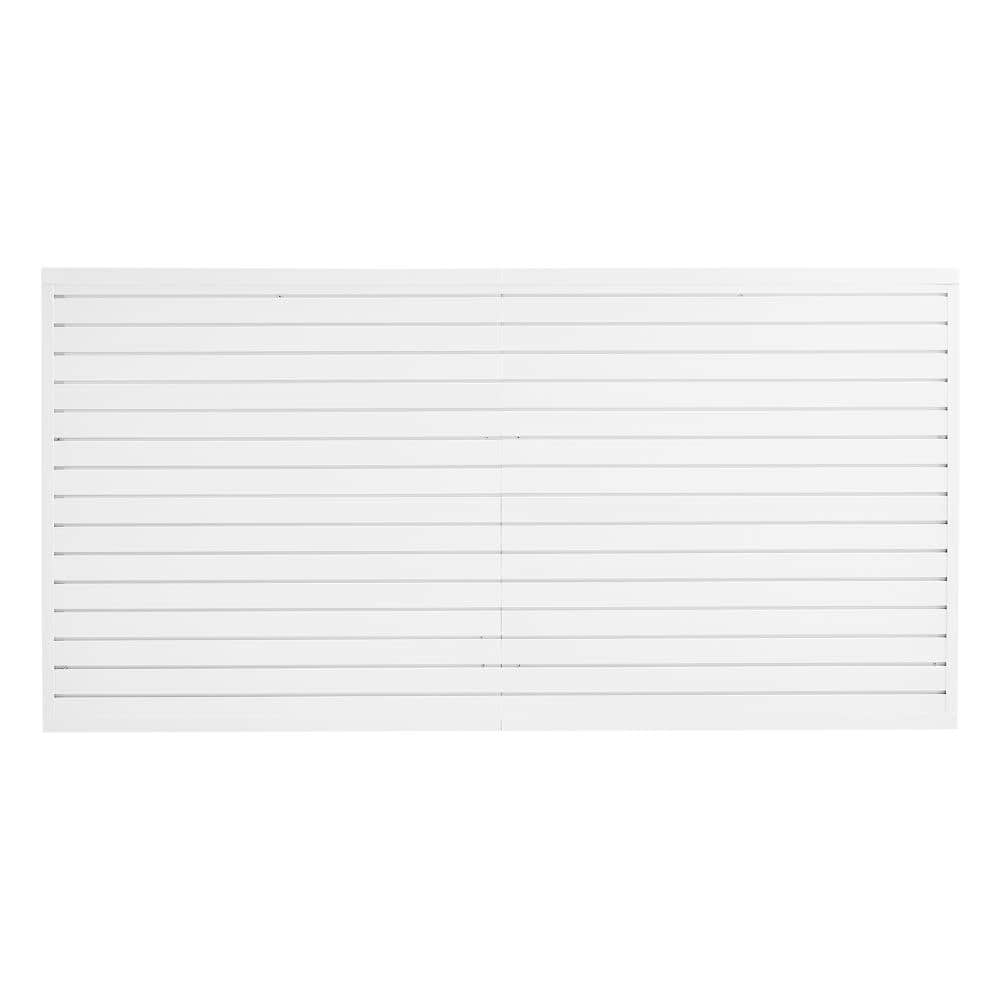 8x4ft PVC Slat Wall Paneling, Modular White Garage Wall Storage System, 300lb Capacity price history on PriceWatchPro