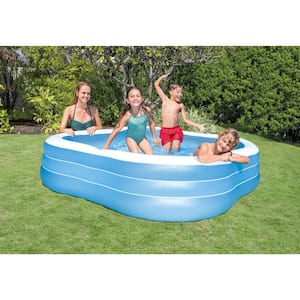 Swim Center 90 in. x 22 in. D Square Backyard Inflatable Play Family and Kid Swimming Pool (2-Pack)