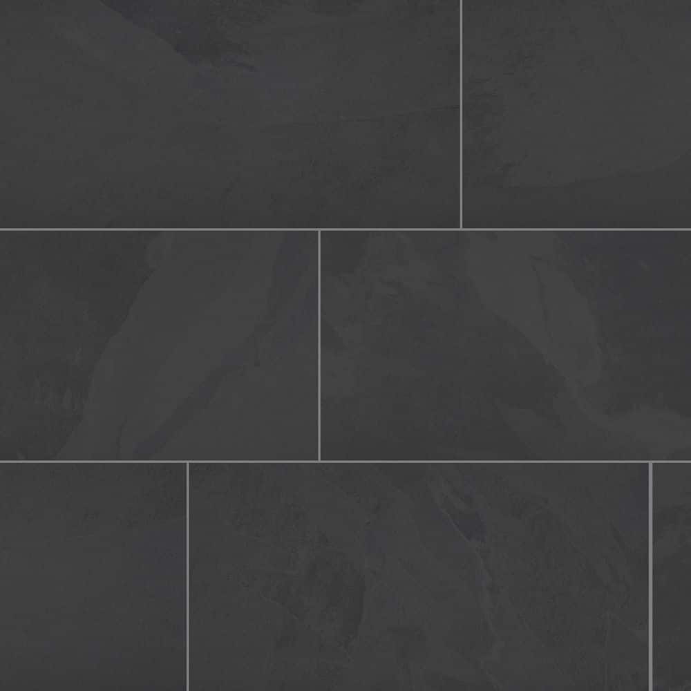 Galactic Slate Black 12 in. x 24 in. Matte Porcelain Floor and Wall Tile (136.20 sq. ft./Pack) 70 Piece mini-pallet price history on PriceWatchPro