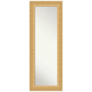 Trellis Gold 19.75 in. x 53.75 in. Non-Beveled Traditional Rectangle Wood Framed Full Length on the Door Mirror in Gold