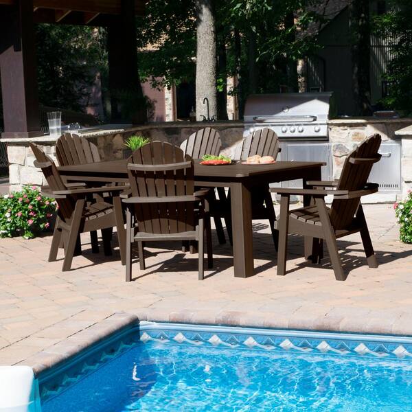 Muskoka 7 Pieces Bistro Recycled Plastic Outdoor Dining Set