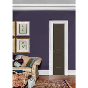 20 in. x 80 in. Monroe Dark Chocolate Right-Hand Smooth Solid Core Molded Composite MDF Single Prehung Interior Door