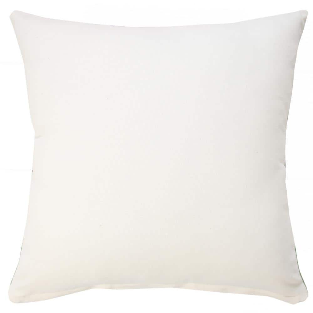 Fantasy Green Cotton Textured 20" Square Throw Pillow Set