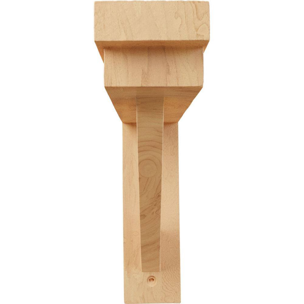 8.75" Light Brown Oak Traditional Shelf Bracket