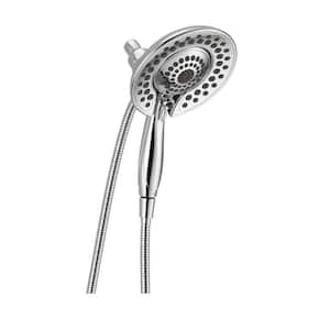 In2ition 5-Spray Patterns 2.5 GPM 6.81 in. Wall Mount Dual Shower Heads in Chrome