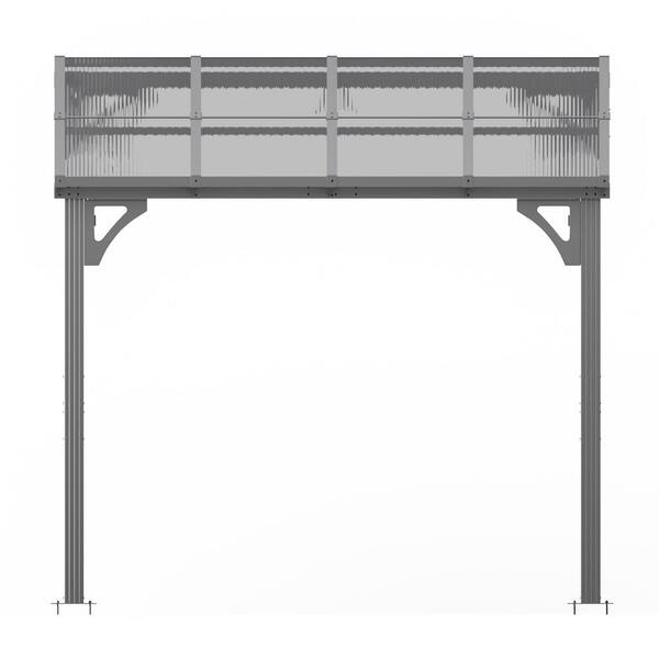 AirWire 8 ft. W x 10 ft. D Aluminum Hardtop Gazebo with Sloping