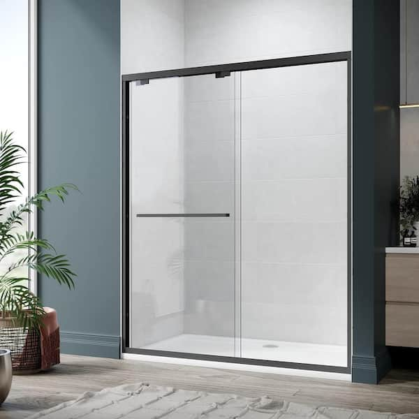 TOOLKISS 56 in. - 60 in. W x 72 in. H Sliding Framed Shower Door