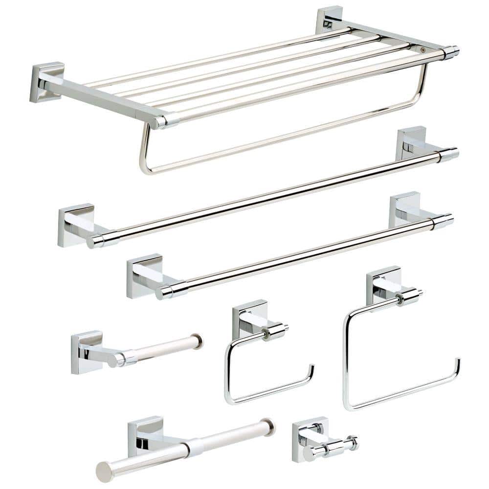 Maxted Polished Chrome Double Wall Mount Hook