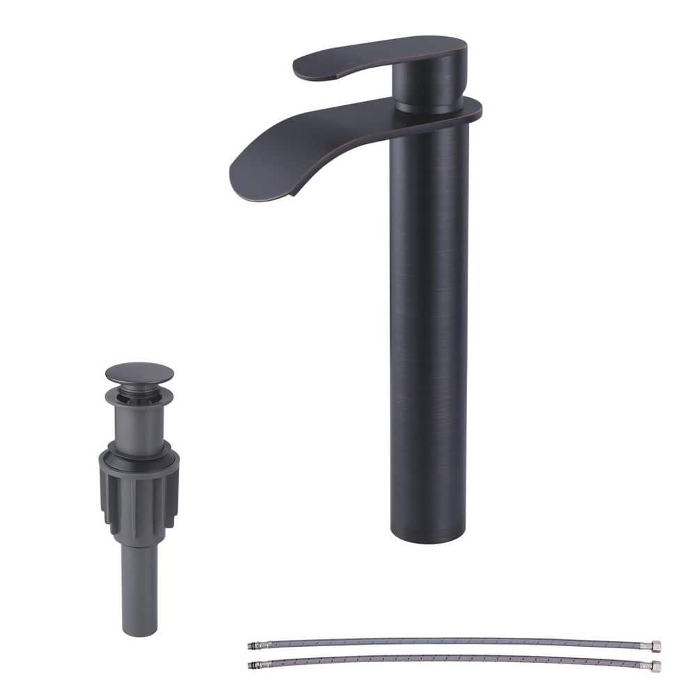 Waterfall Single Handle Single-Hole Bathroom Vessel Faucet in Oil Rubbed Bronze price history on PriceWatchPro