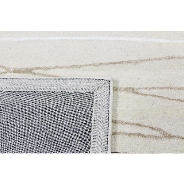 BASHIAN - Greenwich Ivory 3 ft. x 8 ft. (2 ft. 6 in. x 8 ft.) Abstract Contemporary Runner Rug