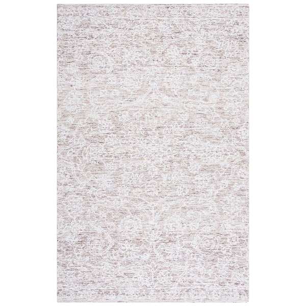 SAFAVIEH Metro Ivory/Beige Doormat 3 ft. x 5 ft. Medallion Gradient Area Rug