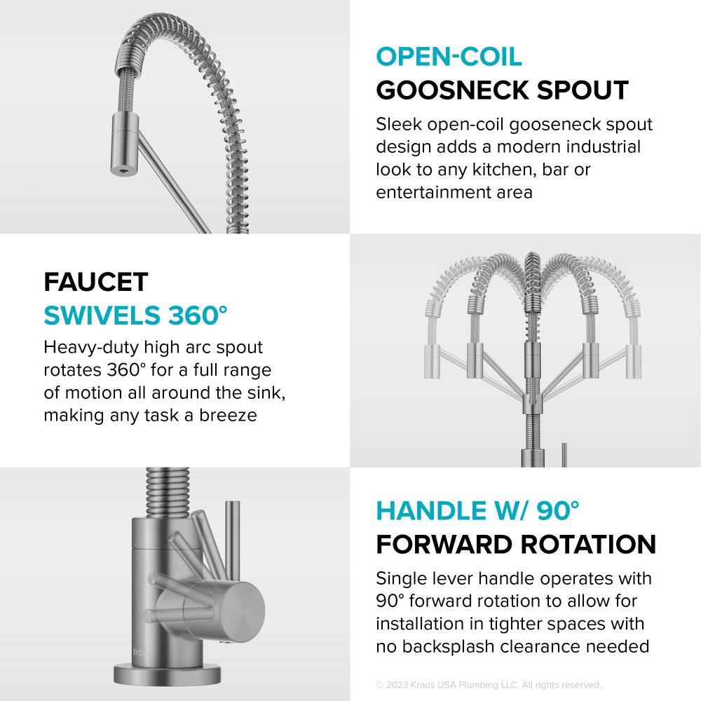 Spot-Free Stainless Steel Single Handle Drinking Water Filter Faucet