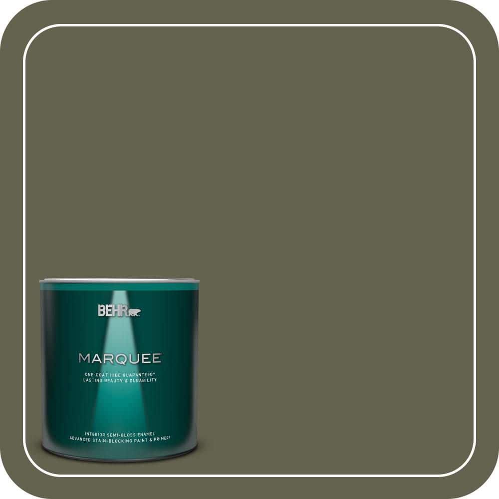 1 qt. #N350-7A Mountain Olive One-Coat Hide Semi-Gloss Enamel Interior Paint & Primer price history on PriceWatchPro