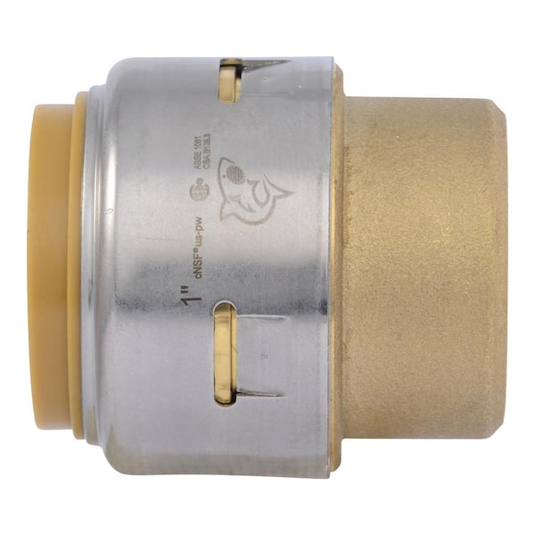SharkBite Max 1 in. Push-to-Connect Brass End Stop Fitting UR520A