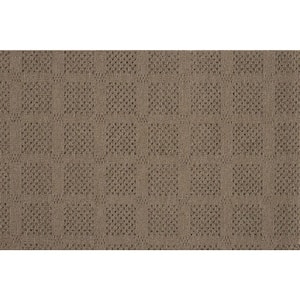 Desert Springs - Taupe - Brown 13.2 ft. 33.94 oz. Wool Pattern Installed Carpet