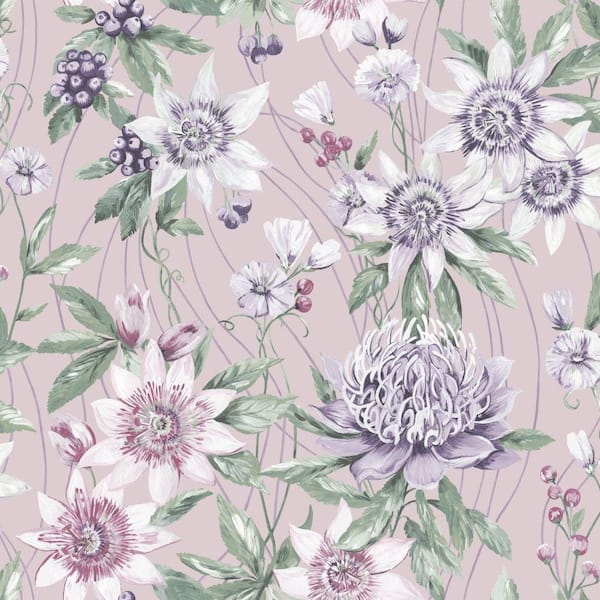 Everyday Blooms Khaki Wallpaper