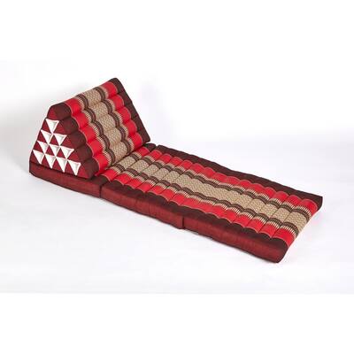 Red and Burgundy Jumbo Triangle Lounger and Recliner