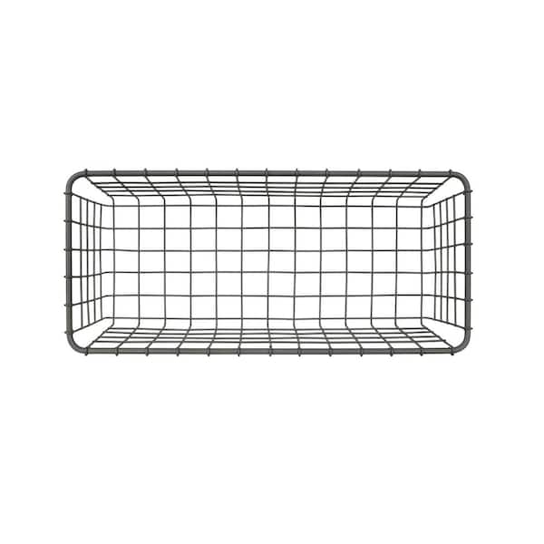 SULLIVANS 9 White Mesh Kitchen Storage Metal Bin (Set of 2) MET1856 - The  Home Depot