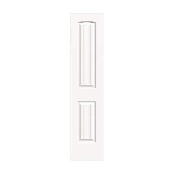 JELD-WEN 18 in. x 80 in. Santa Fe White Painted Smooth Solid Core Molded Composite MDF Interior Door Slab